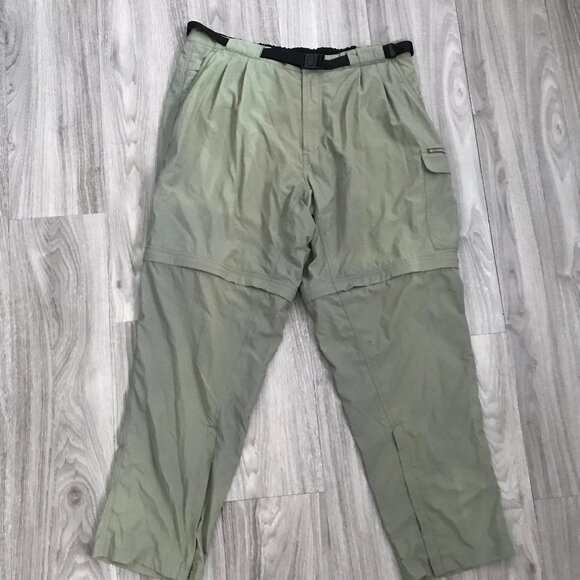 Exofficio Cargo Pants Green Belted Mens Large - Picture 1 of 8